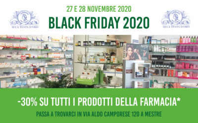 Black Friday 2020, sconti fino al 30% il 27 e 28 Novembre!